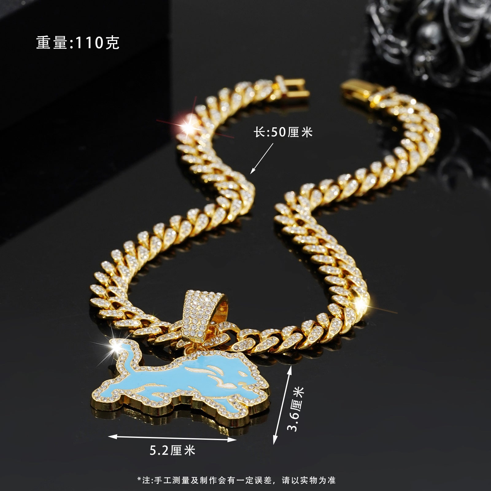 Wholesale Personalized Hip Hop Cuban Necklace Lions Team Pendant