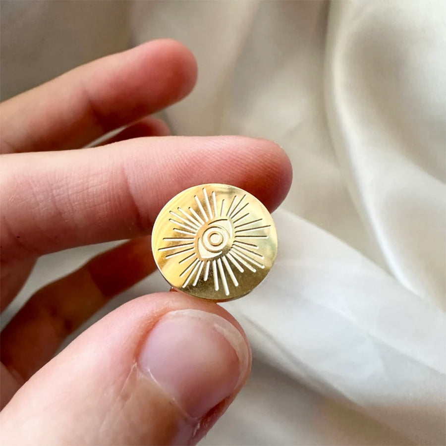 Wholesale Luxury Devil's Evil Eye Adjustable opening Ring