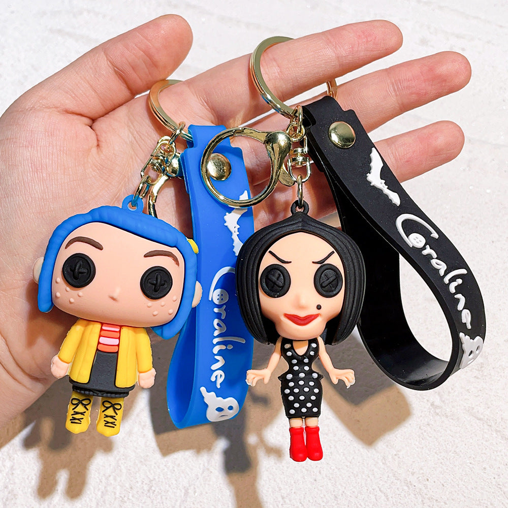 Wholesale Cartoon PVC Soft Glue Cute Keychain ACCVIP-KC-QiWei003
