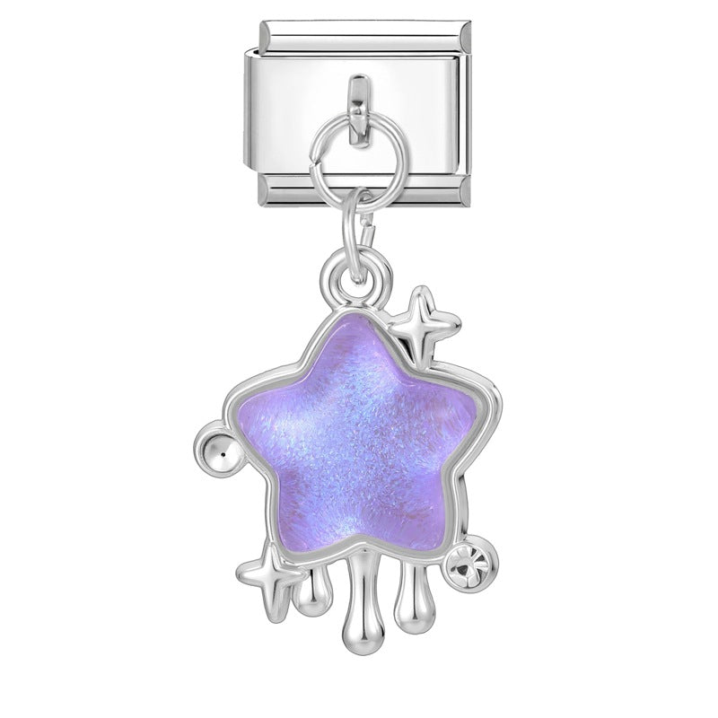 Wholesale Italian Charm Bracelet 9mm DIY Splicing Creative Pendant Stainless Steel Composable Bracelet