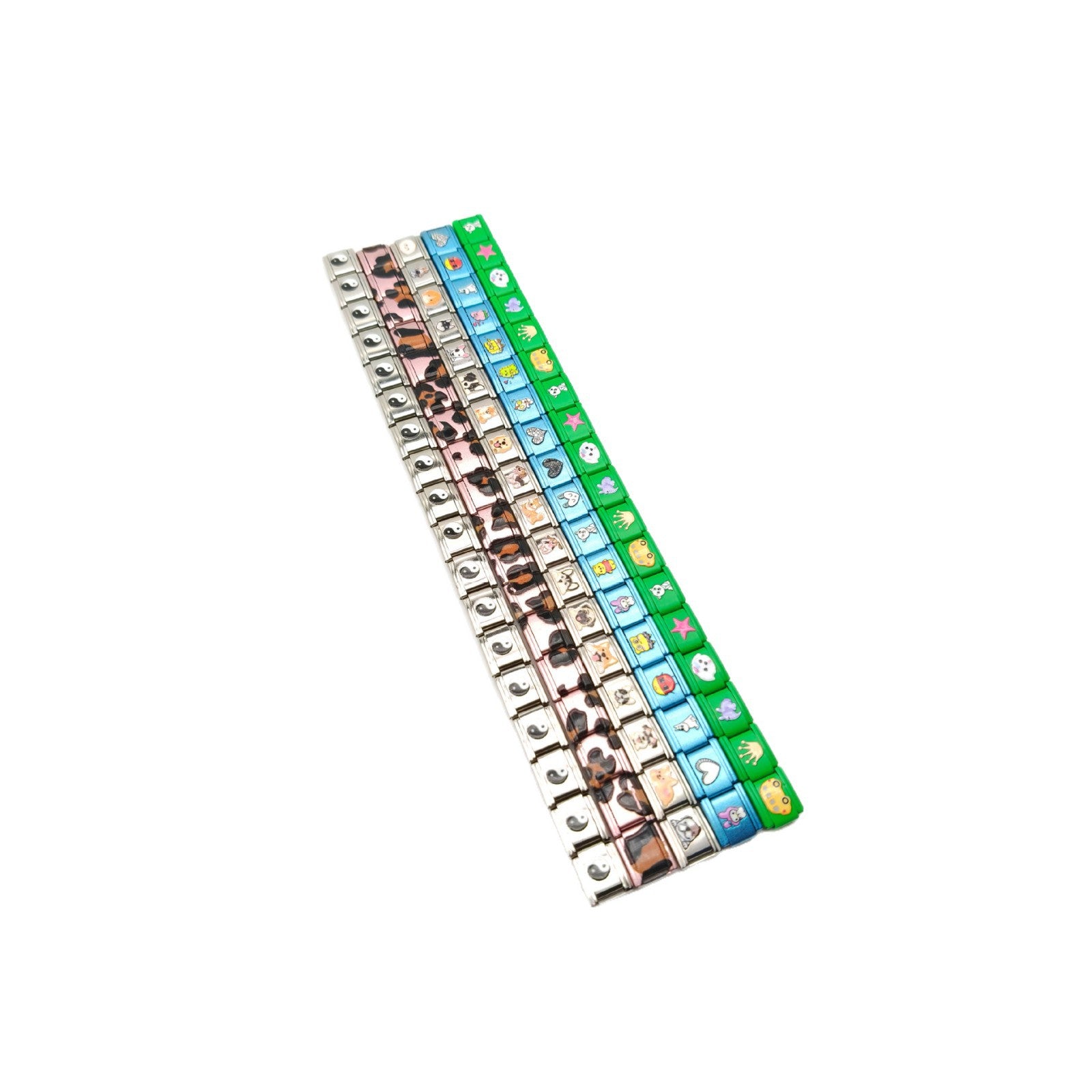 Wholesale 304 stainless steel elastic Italian modular splicing bracelet DIY Composable Bracelet Charms DIY Bracelets