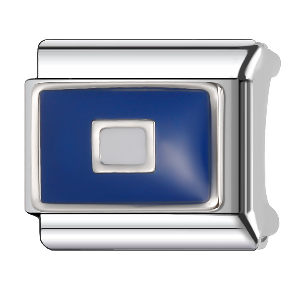 Wholesale Italian Charm Bracelet 9mm DIY Splicing Creative Pattern Stainless Steel Composable Bracelet