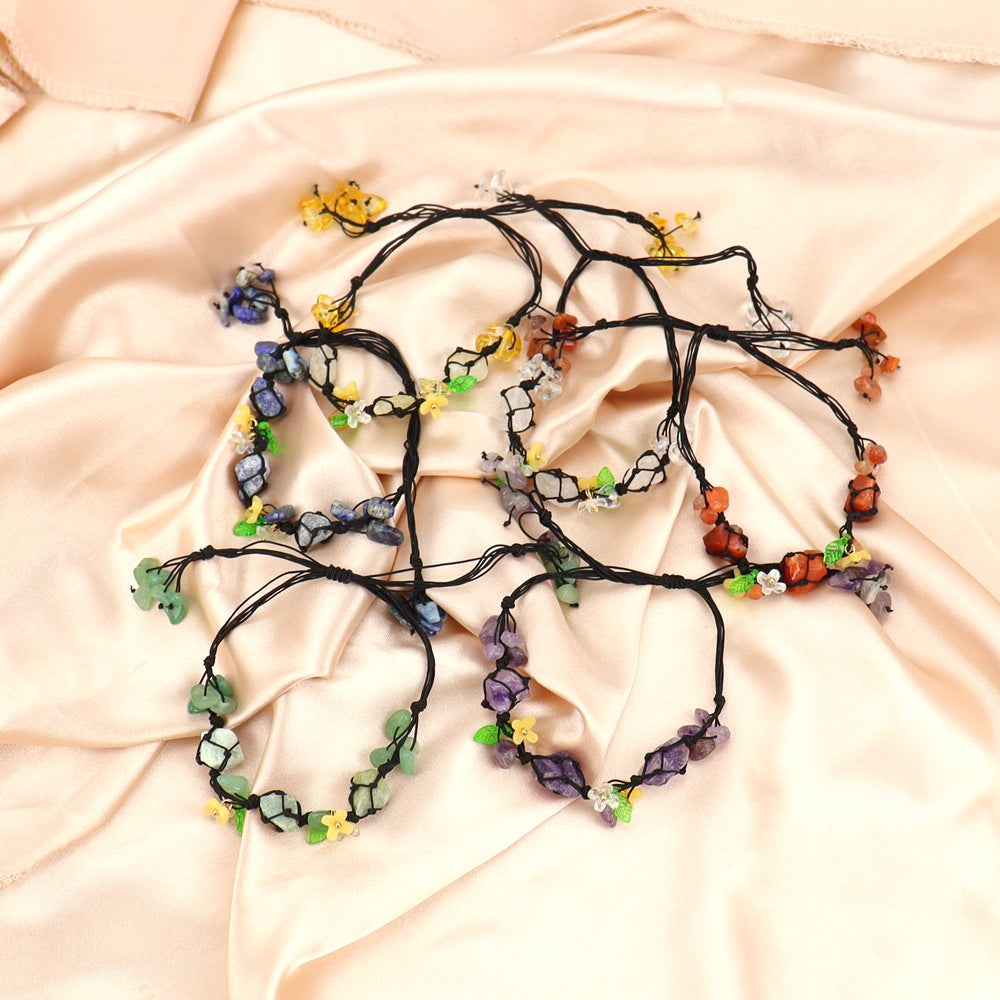 Wholesale Handmade Crystal Macrame Bracelet Geometric Design Unisex Jewelry Gift
