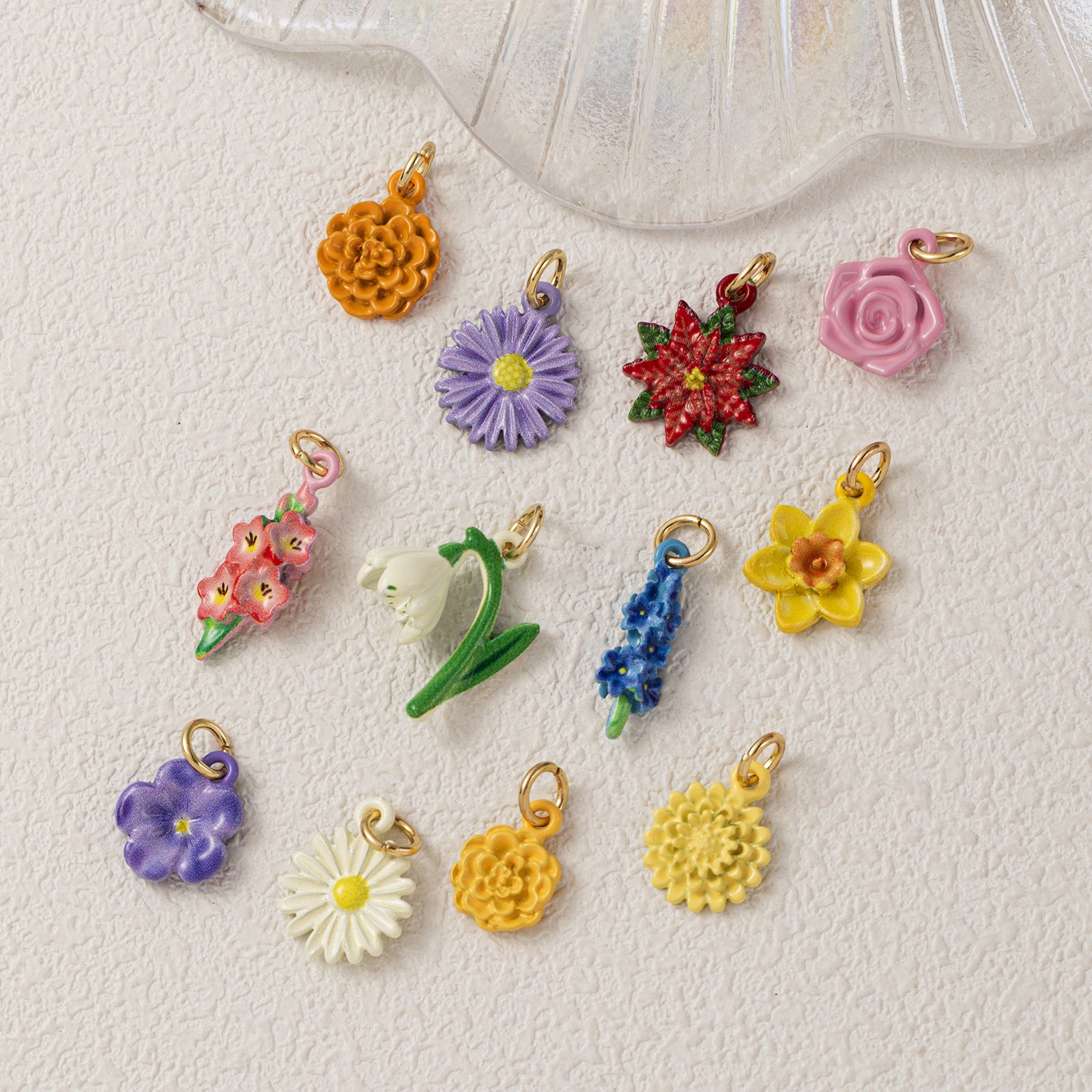 Wholesale Alloy Floral Pendant Charms 3D Lily DIY Necklace Jewelry Making Accessory Stylish Gift For Party Boutique Resale