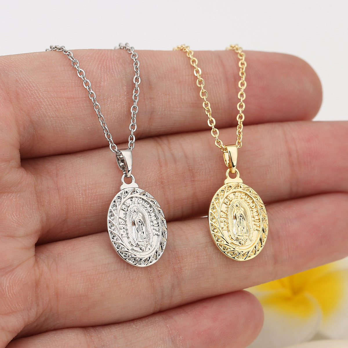 Wholesale Bible Character Printed Luxury Necklace
