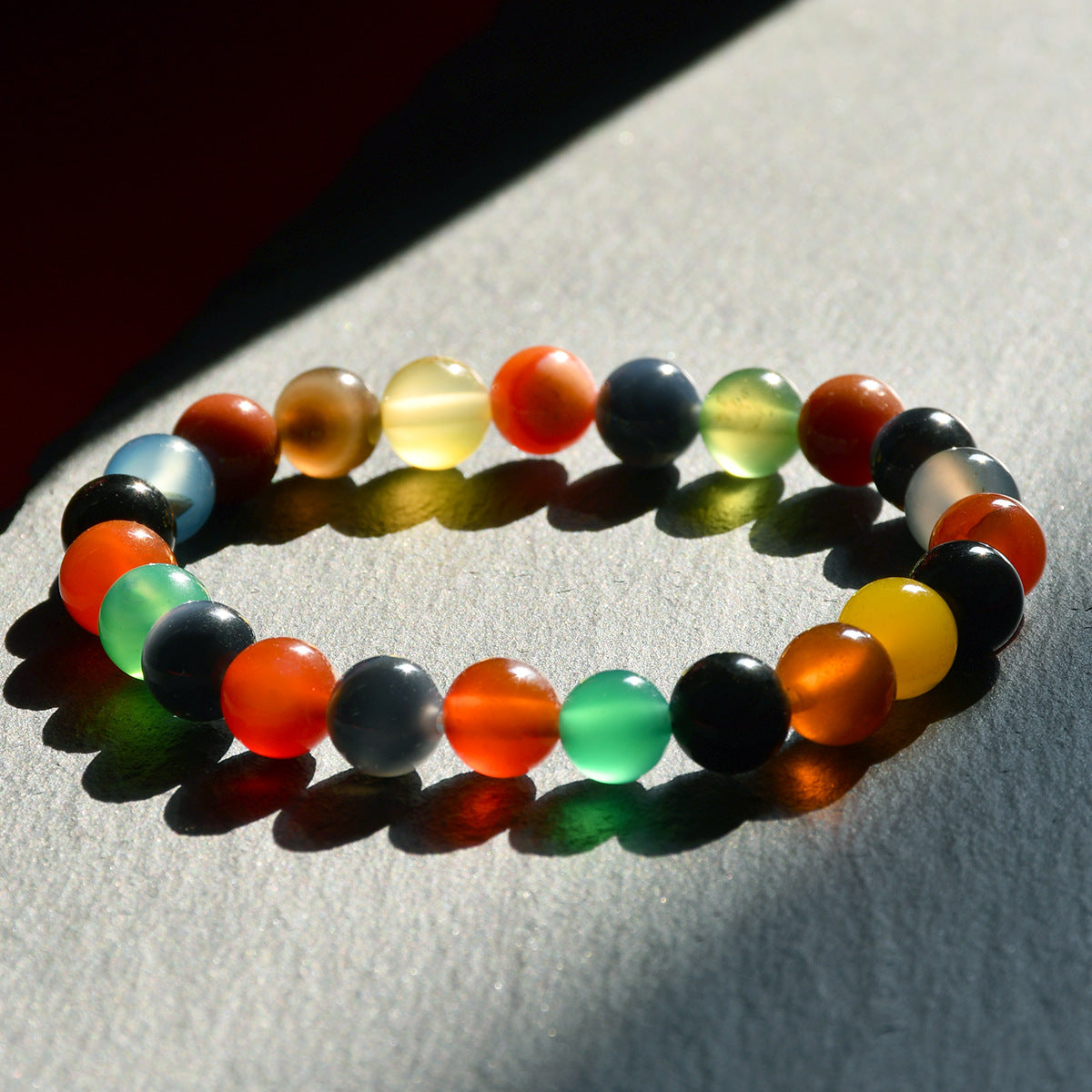 Wholesale Handmade Colorful Emperor Stone Bead Bracelet Set for Women Layered Jewelry Accessory