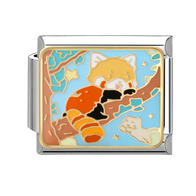 Wholesale Italian Charm Bracelet 9mm DIY Splicing Cute Creative Stainless Steel Composable Bracelet