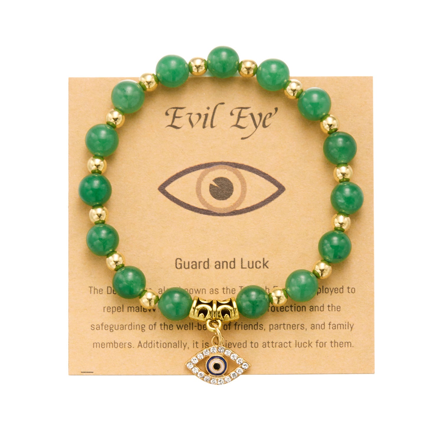 Wholesale Evil Eye Natural Stone Beads Bracelet