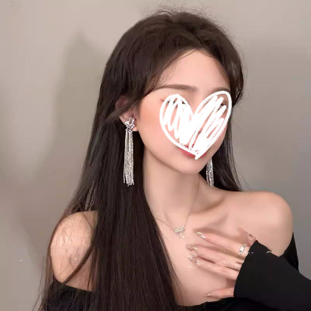 Wholesale Alloy Tassel Ear Cuffs Trendy Non Pierced Ear Accessories for Boutique Resale