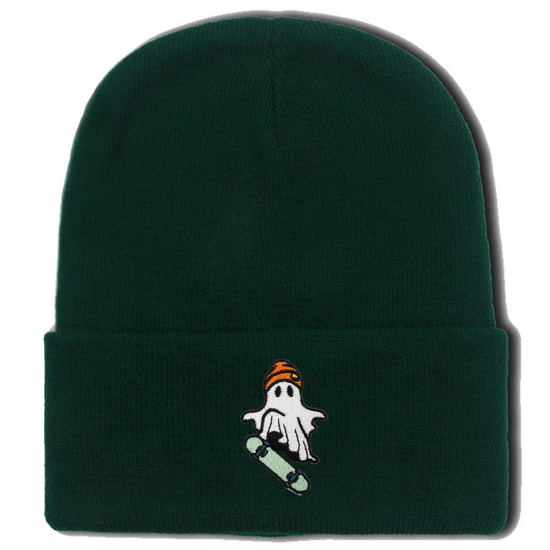 Wholesale Skateboarding Devil Embroidered Knitted Hat