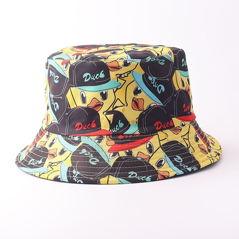 Wholesale Digital Print Yellow Duck Bucket Hat Fashion Party Accessory Gift