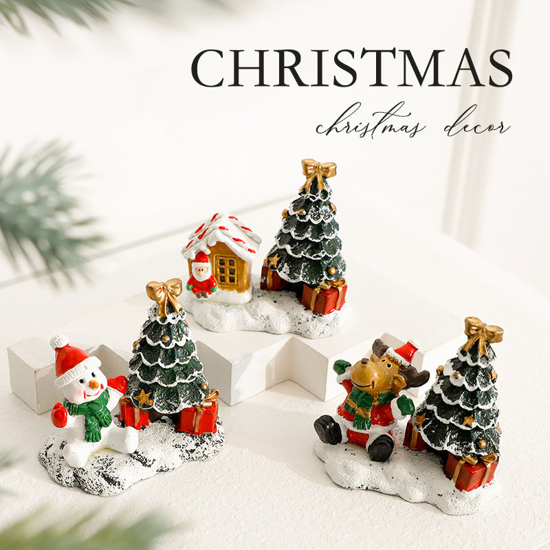 Wholesale Christmas Resin Small House Decorations ACC-DS-SY002