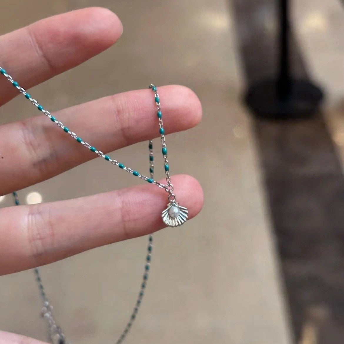 Wholesale Tourmaline  Necklace  Light Luxury Clavicle Chain