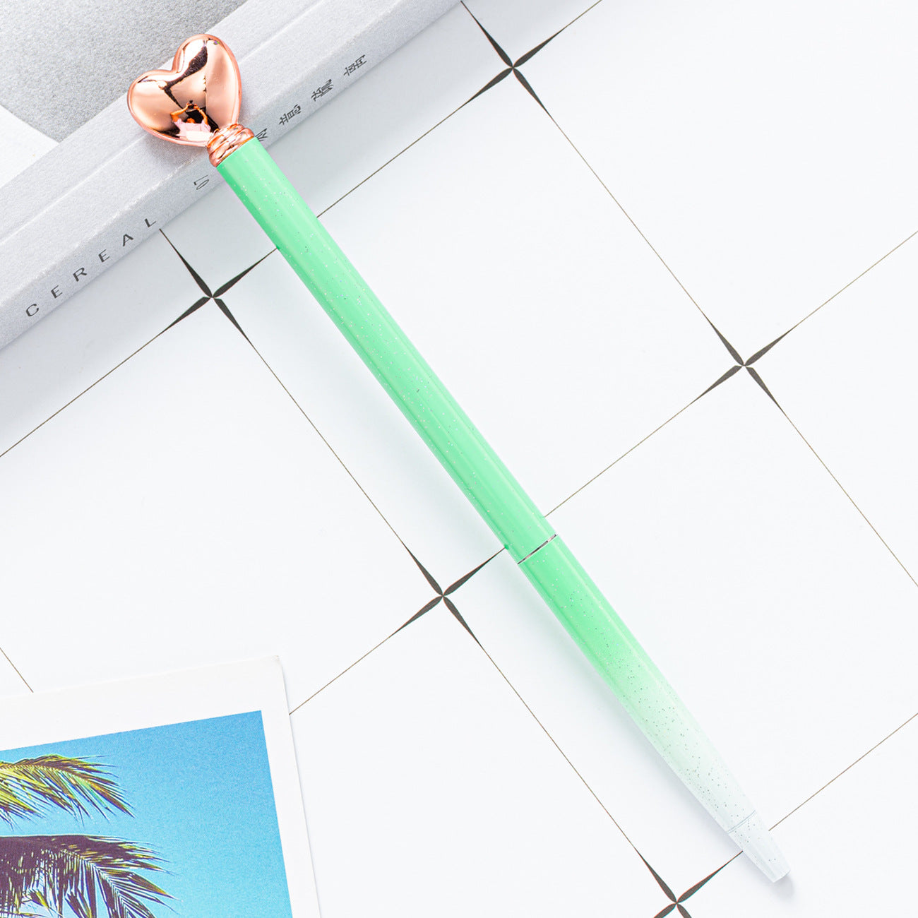 Wholesale Love Shape Ballpoint Pen Metal Pen ACC-PN-HuaHao017