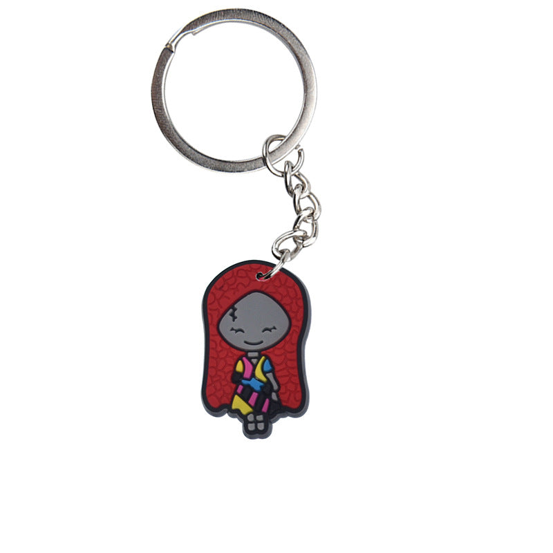 Wholesale Cartoon  PVC Keychain Pendant,  Dark Style Bag Charm for Resale