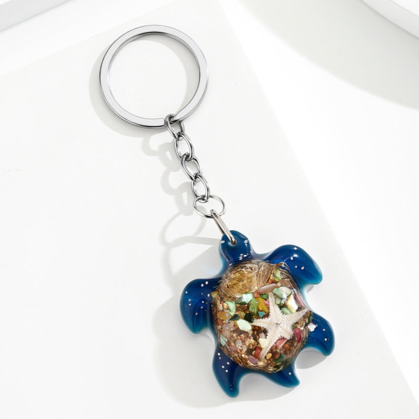 Wholesale Cute Marine Life Resin Turtle Keychain Pendant - Ocean Series Bag Charm,  Boutique Resale Accessory
