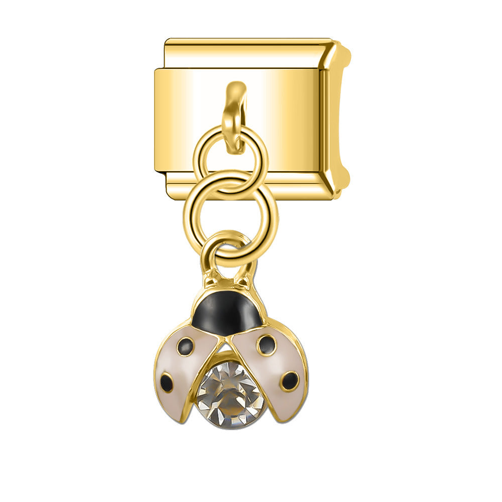 Wholesale  Italian Charm Bracelet 9mm DIY  9mm Seven-Star  Creative Stainless Steel Composable Bracelet