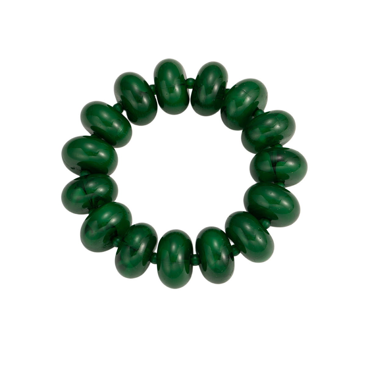 Wholesale Sweet Korean Style Dark Purple Resin Abacus Bead Bracelet Cute Student Fashion Accessory Everyday Gift For Women