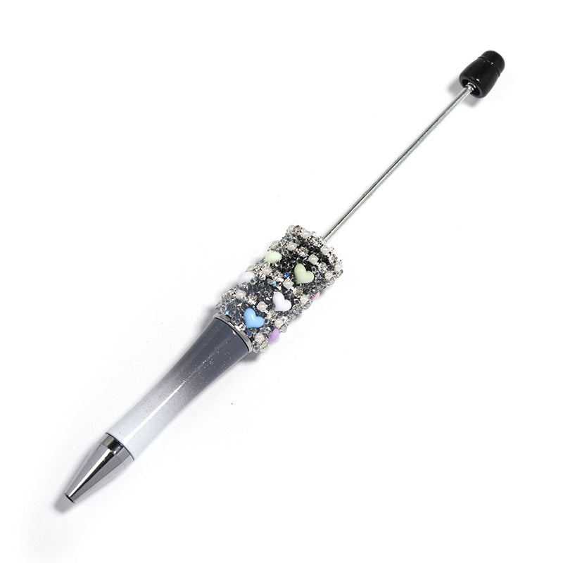 Wholesale 5pcs Beadable Pens Rhinestone DIY Love Chain Starry Sugar Pen ACC-PN-BLG007