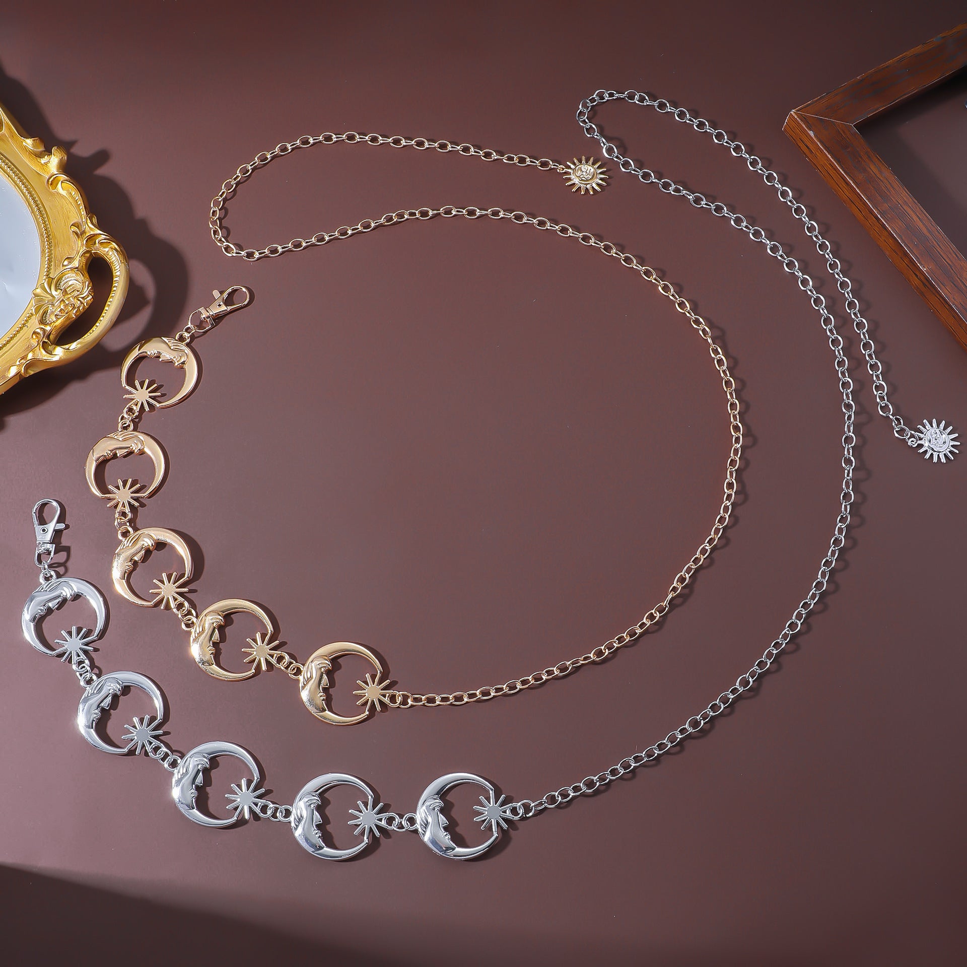 Wholesale Moon Vintage Metal Star Body Jewelry