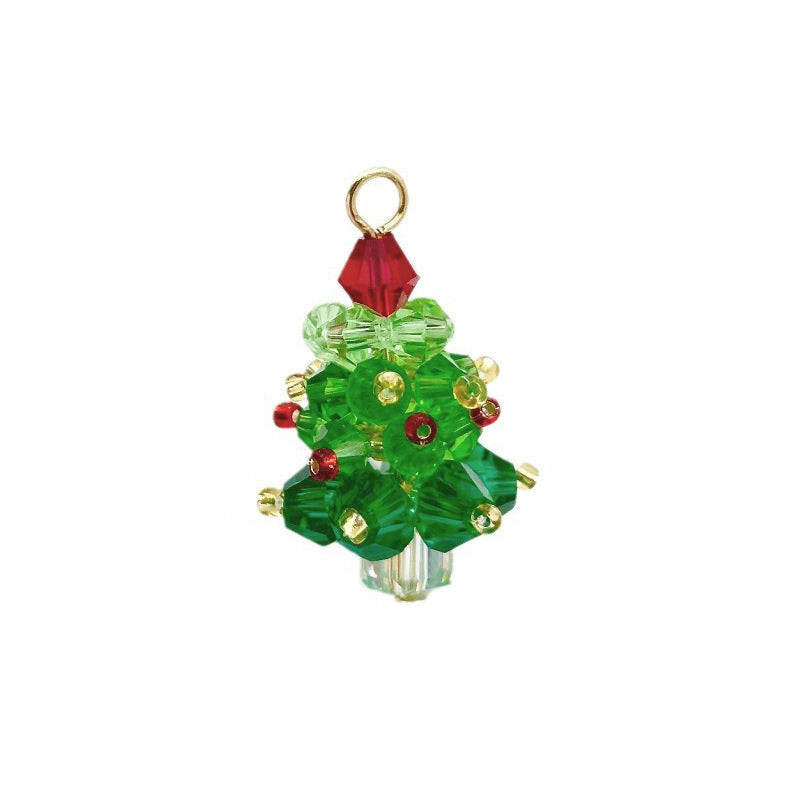 Wholesale Winter Christmas Tree Stained Glass Pendant