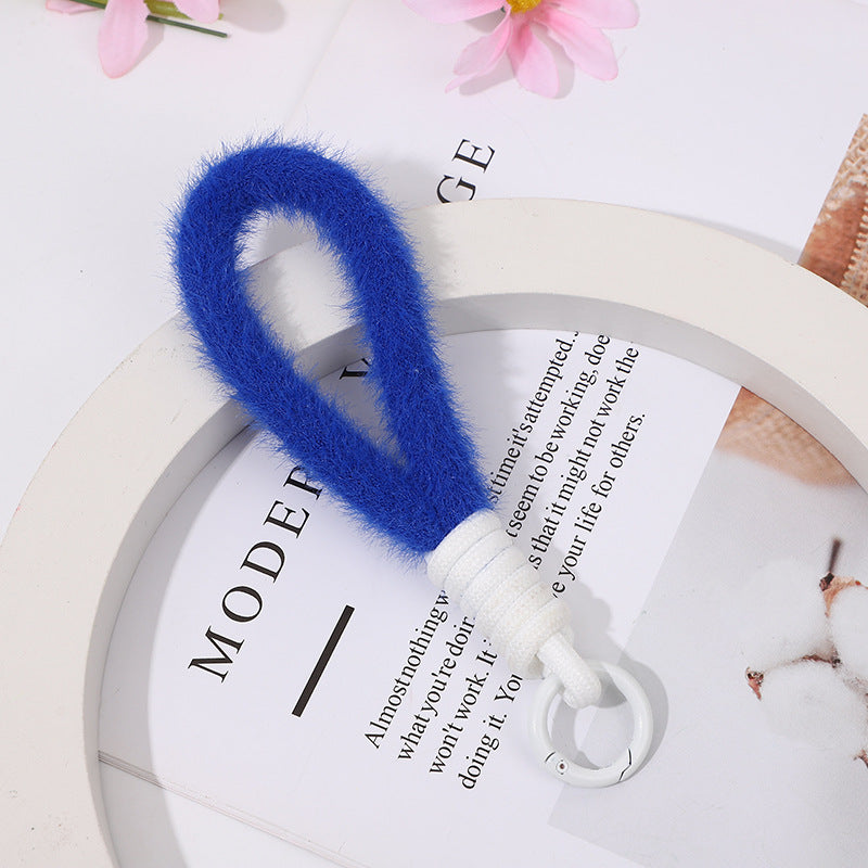 Wholesale hand-woven plush rope Keychains