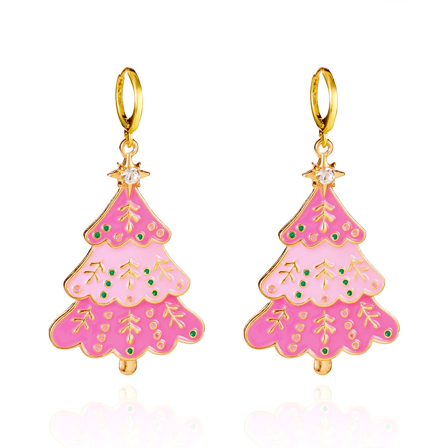Wholesale Christmas party  colorful bells earrings