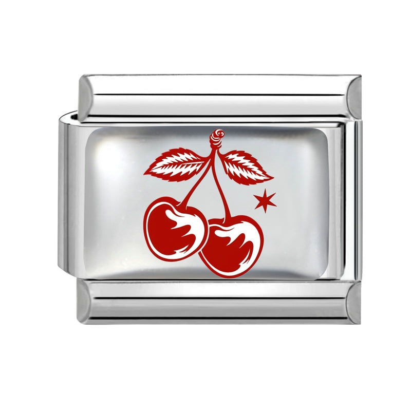 Wholesale 9mm Italian Charm Starter Bracelets DIY square Single Section Creative Stainless Steel Composable Bracelet