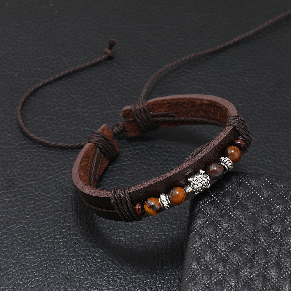 Wholesale  turtle Tiger stone men and women couples bracelet