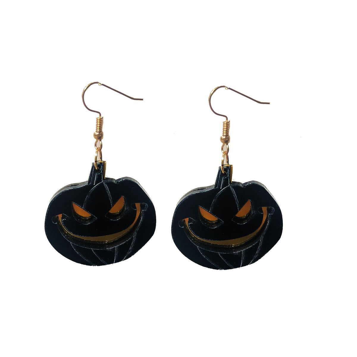 Wholesale Creative Retro Halloween Earrings Spider Pumpkin Witch Acrylic Earrings