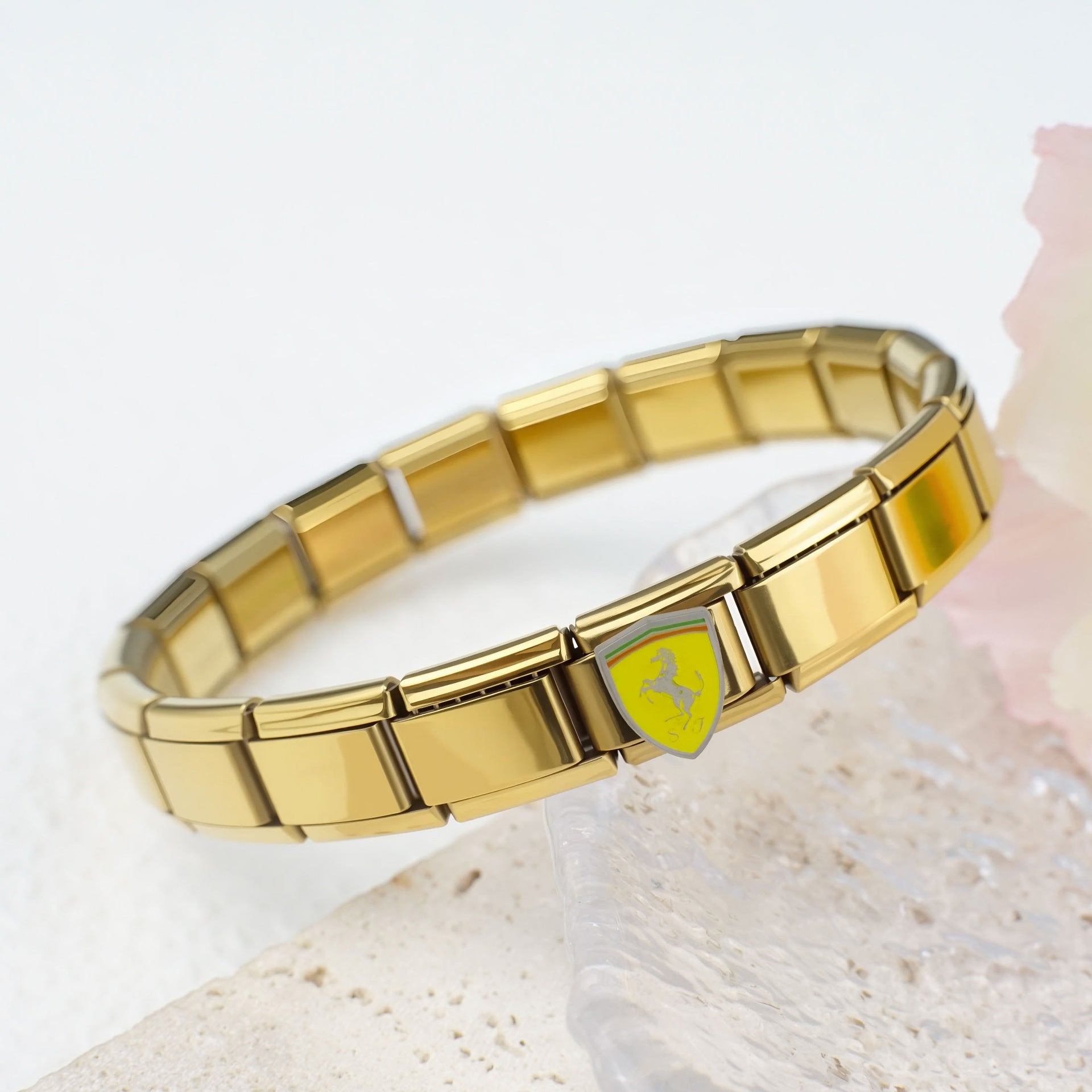 Wholesale 5pcs/pack Transportation Italian Charms Single Section Creative Stainless Steel Composable Bracelet