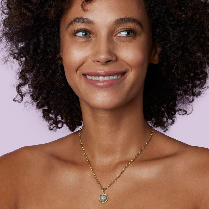 Wholesale Zircon accessories flower heart accessories pendant