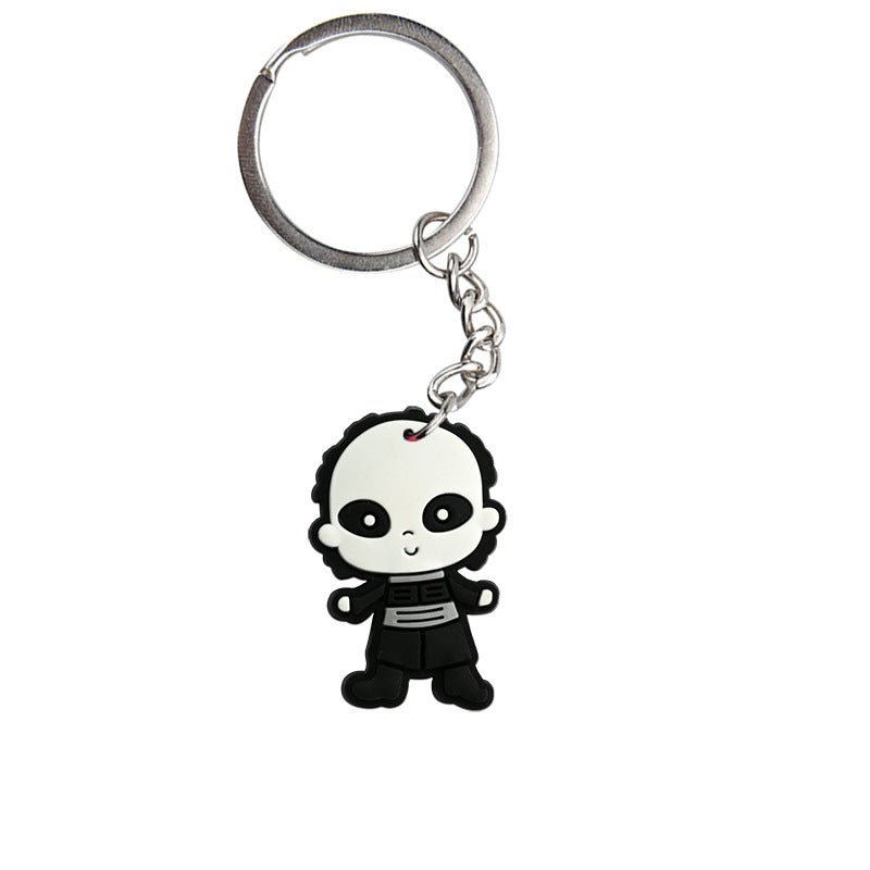 Wholesale Cartoon  PVC Keychain Pendant,  Dark Style Bag Charm for Resale