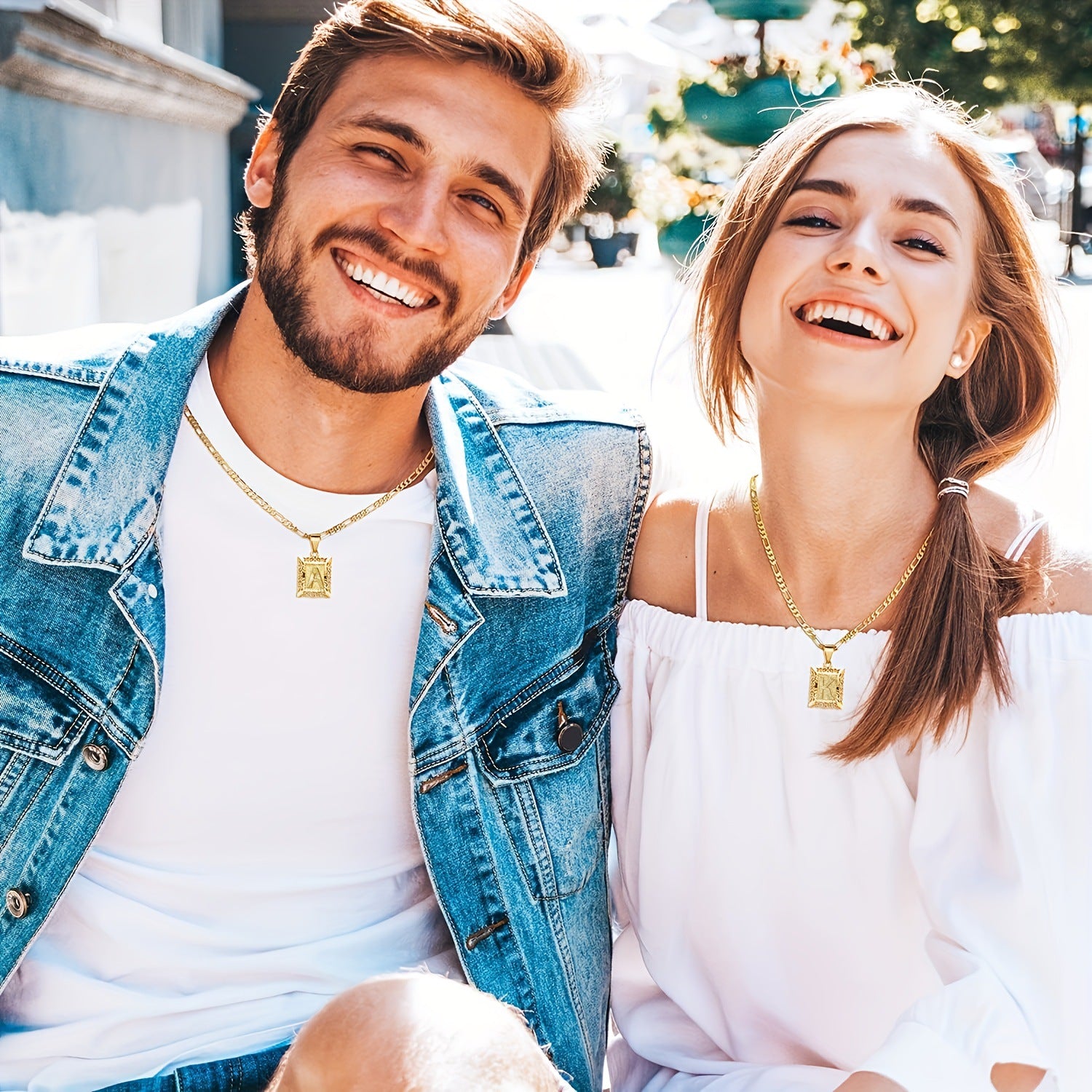 Wholesale  Cuban Chain Men's English 26 Letter Pendant Accessories  Letter Necklace