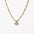 Wholesale Titanium Steel Green East Mausoleum Natural Stone Necklace