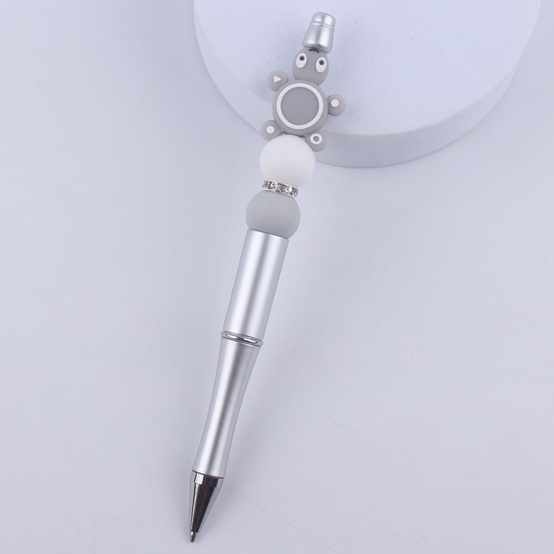 Wholesale  creative cartoon animal Kaola elephant silicone beads beaded pen