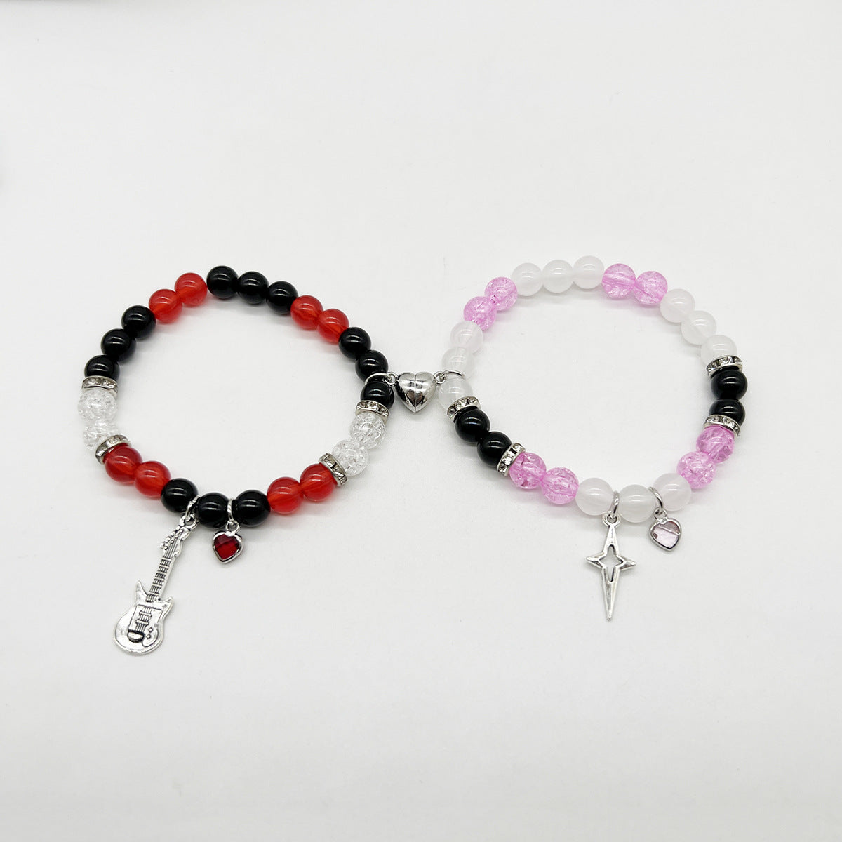 Wholesale Halloween Red and Black Beaded Bracelet ACC-BT-Nanh009
