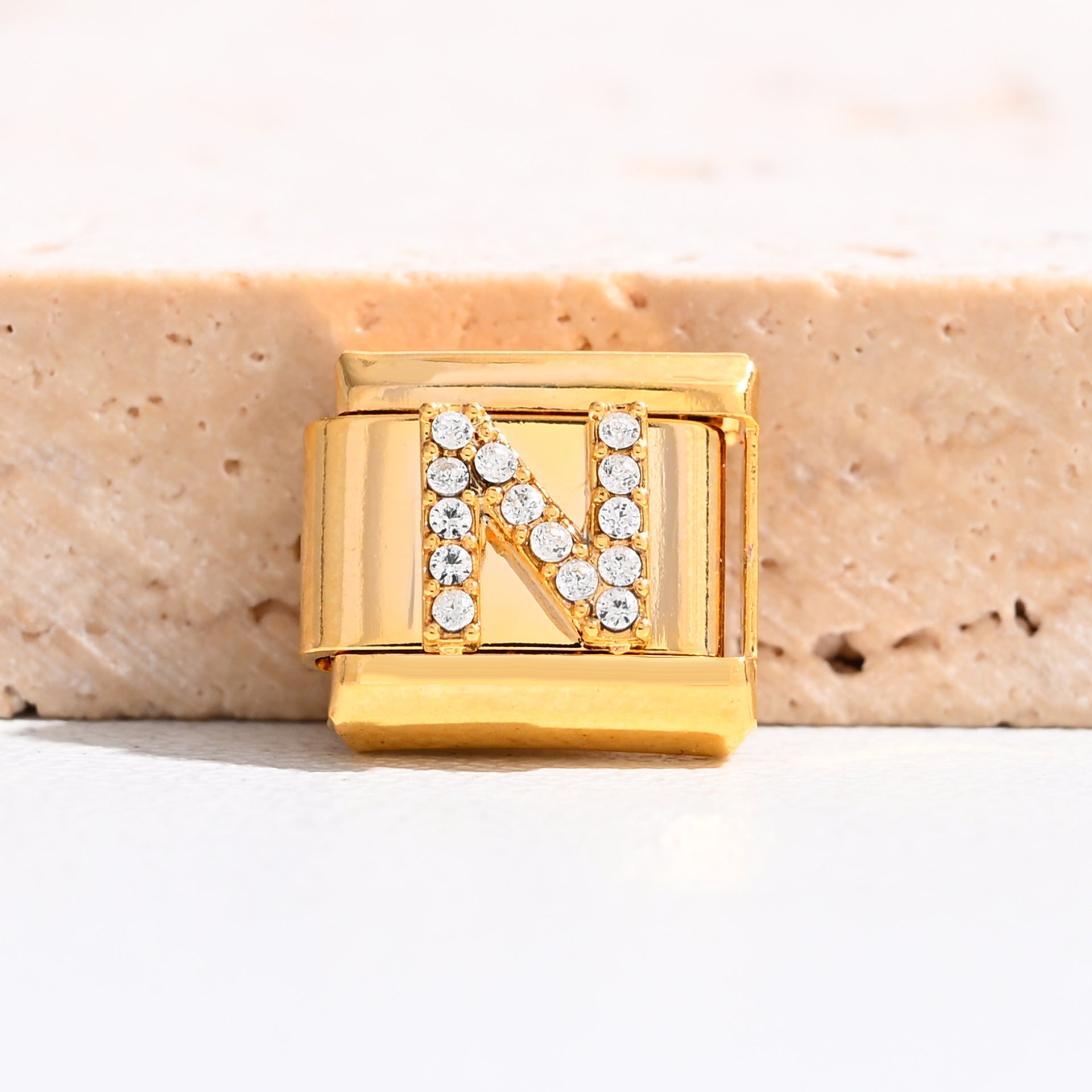 Wholesale 9mm Italian Charm Starter Bracelets DIY Letter Stainless Steel Composable Bracelet