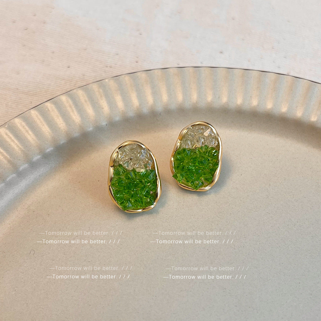 Wholesale Crystal Butterfly Earrings Flower Stud Earrings ACC-ES-Eryu005