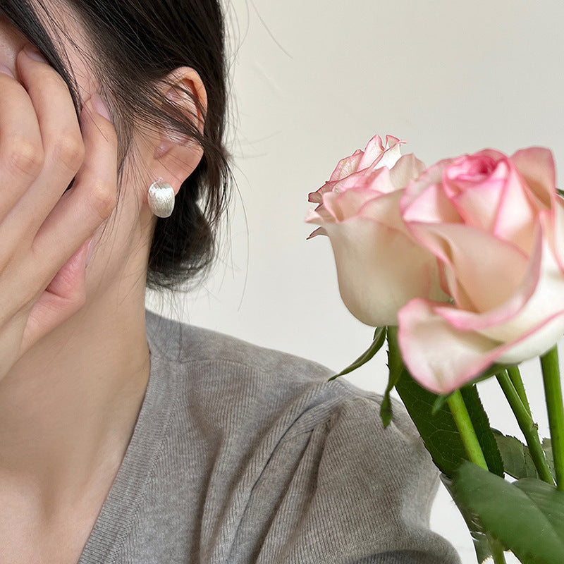 Wholesale Geometric Irregular Wire-drawing Earrings