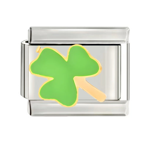 Wholesale 9mm Italian Charm Starter Bracelets DIY square Single Section Creative Stainless Steel Composable Bracelet