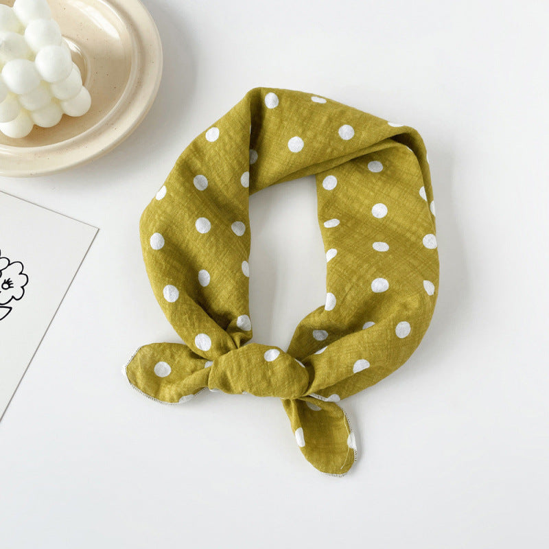 Wholesale Cotton blue cashew scarf small square scarf