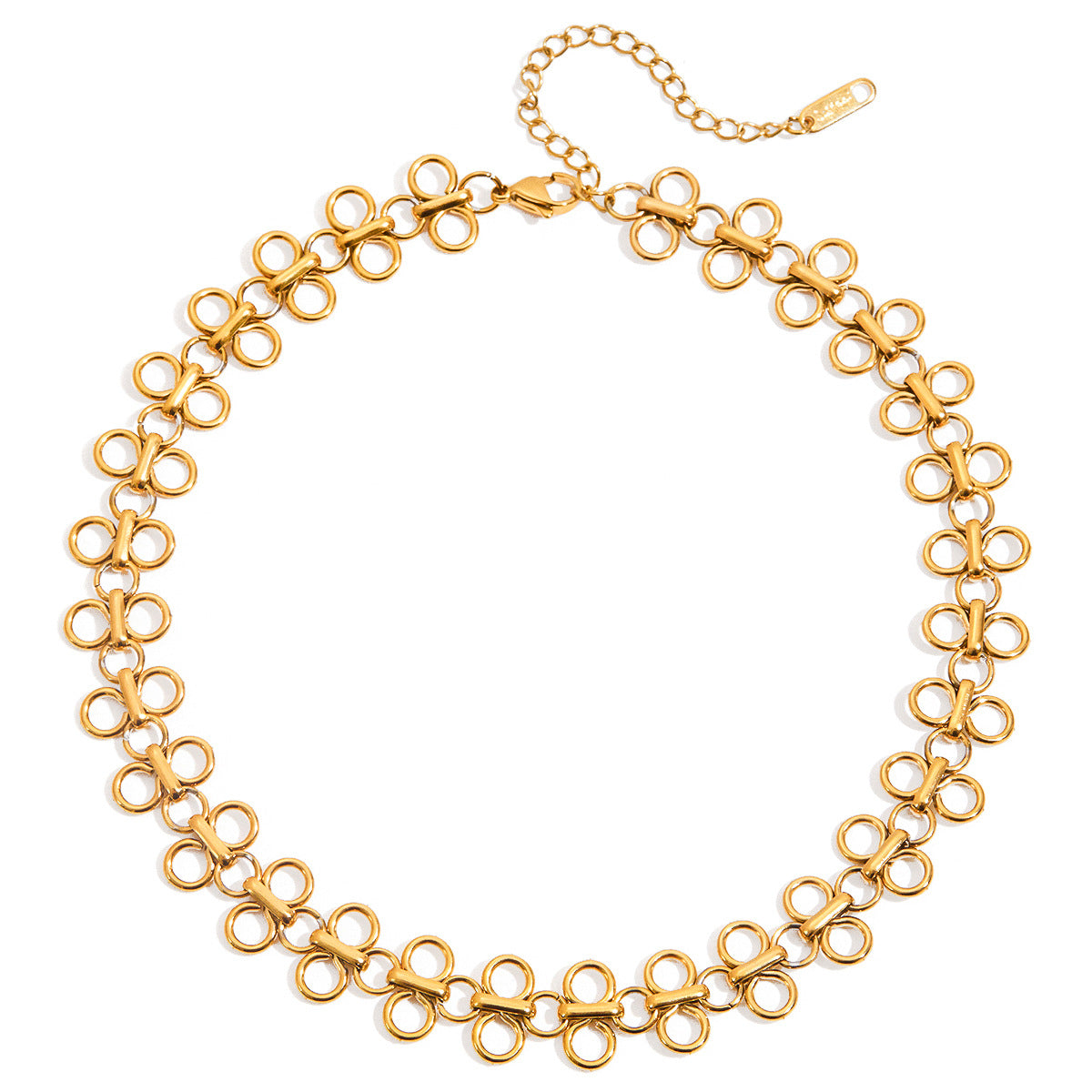 Wholesale Stainless Steel Four-Leaf Clover Necklace