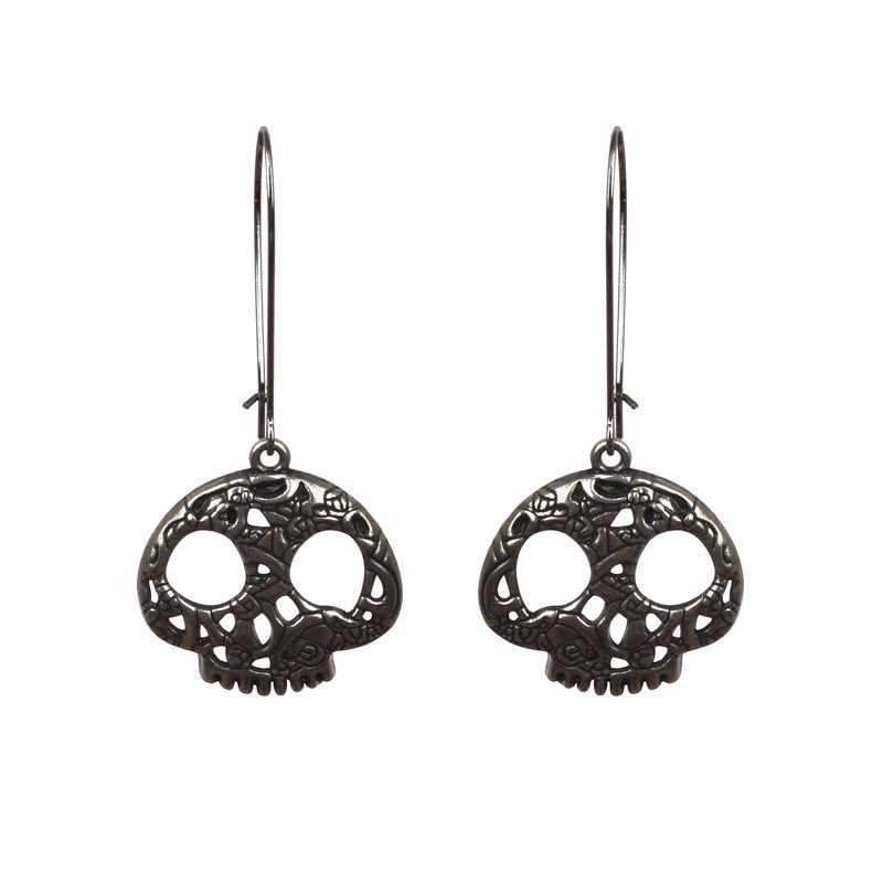 Wholesale  Skull  Web Earrings Dark Wind Style Alloy Jewelry Accessory Gift