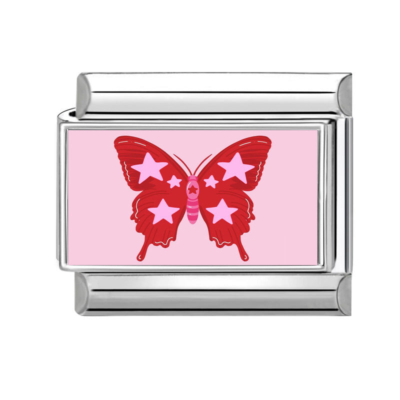 Wholesale 9mm Italian Charm Starter Bracelets DIY Butterfly Heart Stainless Steel Composable Bracelet