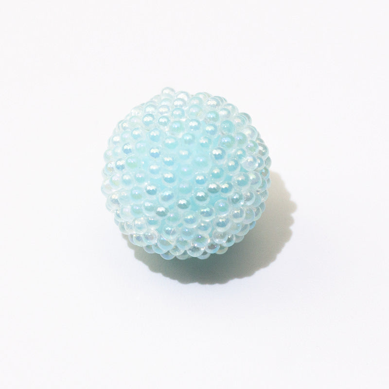 Wholesale 10PCS  Acrylic Macaron Bubble Through-hole 17mm Sugar Beads ACC-BDS-GeRui001