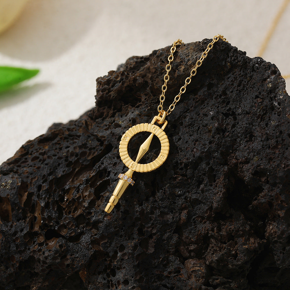 Wholesale electroplated geometricStainless Steel Necklace