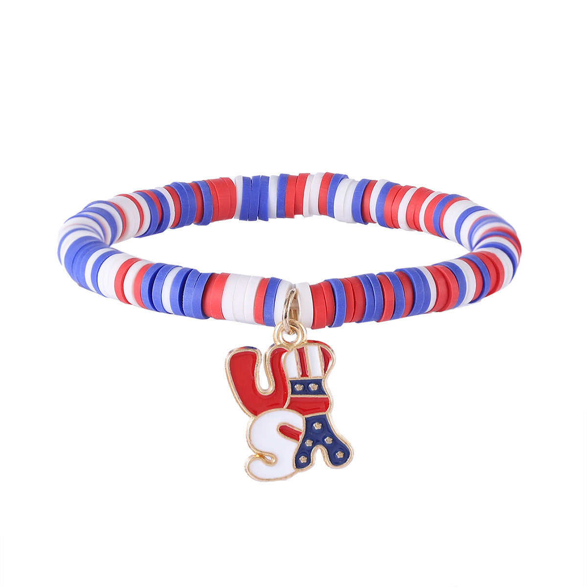 Wholesale Independence Day red, white and blue elemental hand ornament