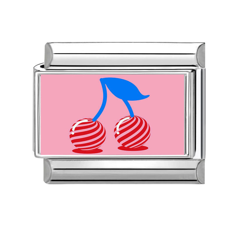 Wholesale 9mm Italian Charm Starter Bracelets DIY square Single Section Creative Stainless Steel Composable Bracelet