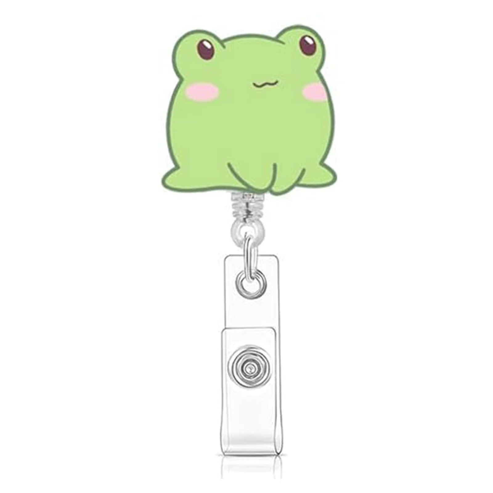 Wholesale Skateboard Frog Mushroom Frog Rotatable Retractable Badge Keychain ACC-KC-LingYu018